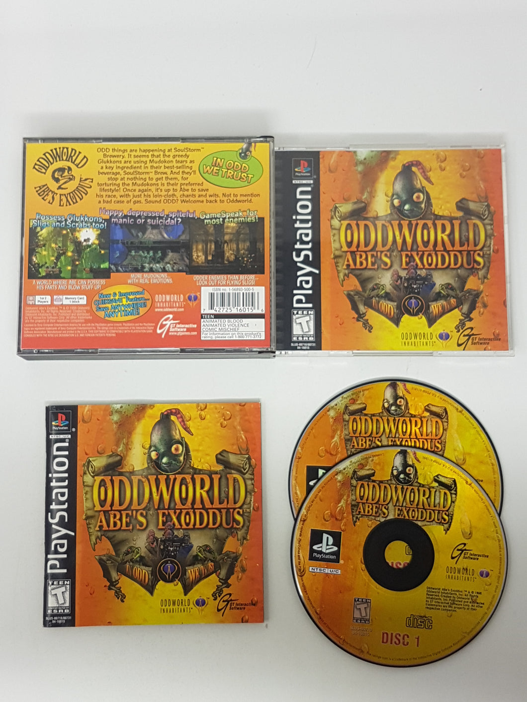 Oddworld Abes Exoddus - Sony Playstation 1 | PS1