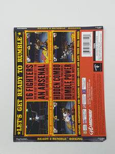 Ready 2 Rumble Boxing [Back Cover Art] - Sony Playstation 1 | PS1