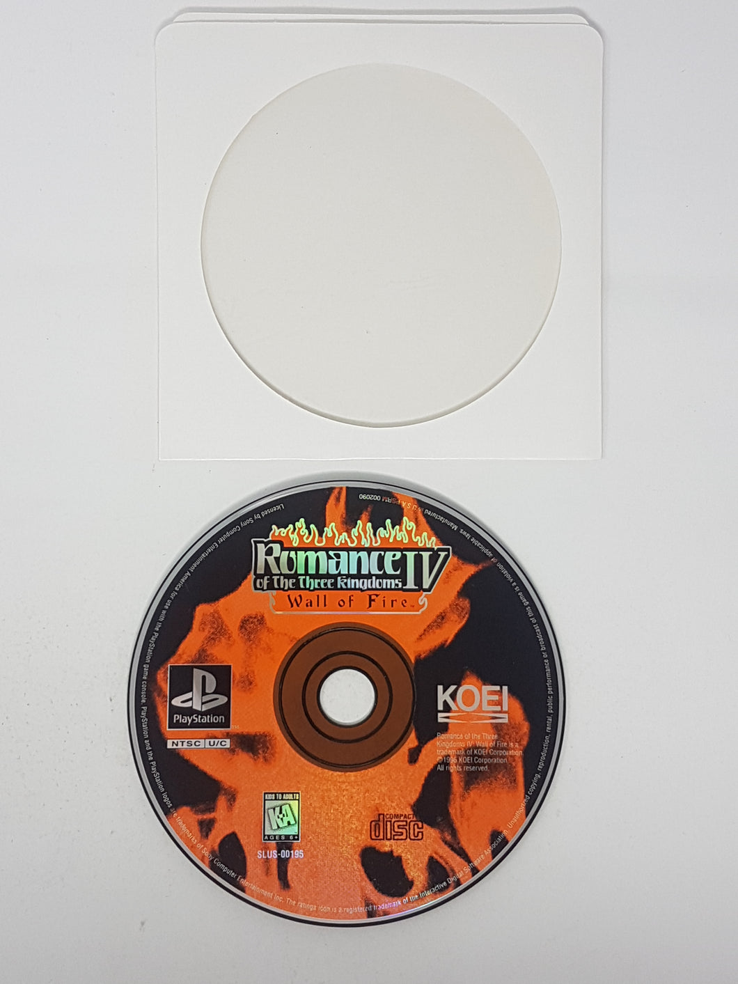 Romance of the Three Kingdoms IV Wall of Fire - Sony Playstation 1 | PS1