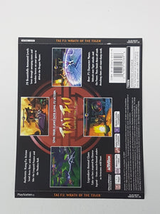 Tai Fu Wrath of the Tiger [Back Cover Art] - Sony Playstation 1| PS1