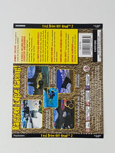 Test Drive Off Road 2 [Back Cover Art] - Sony Playstation 1 | PS1