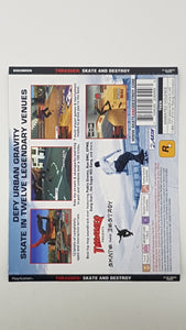 Thrasher Skate and Destroy [Back Cover Art] - Sony Playstation 1 | PS1