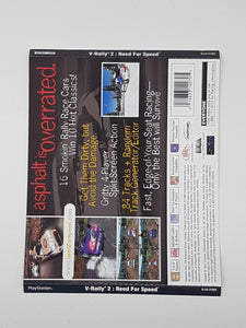 Need for Speed  V-Rally 2 [Back Cover Art] - Sony Playstation 1 | PS1