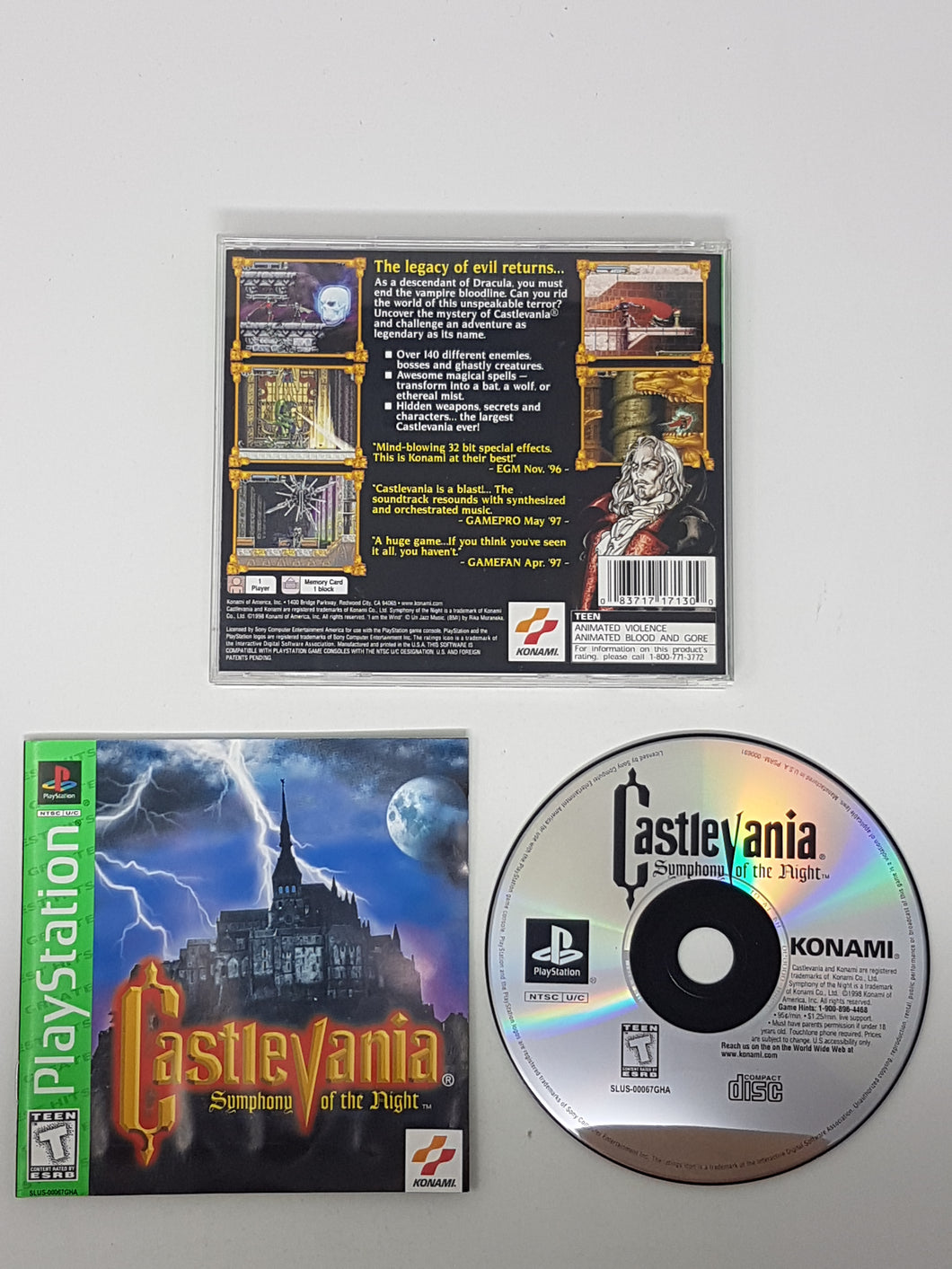 Castlevania Symphony of the Night [Greatest Hits] - Sony Playstation 1 | PS1