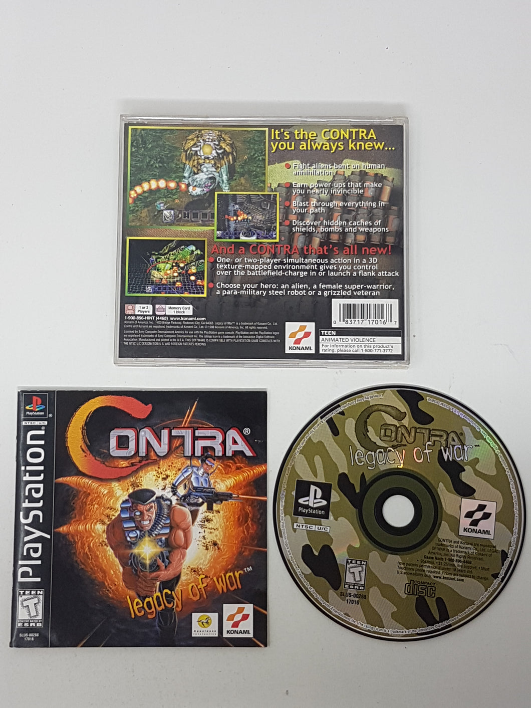Contra Legacy of War - Sony Playstation 1 | PS1