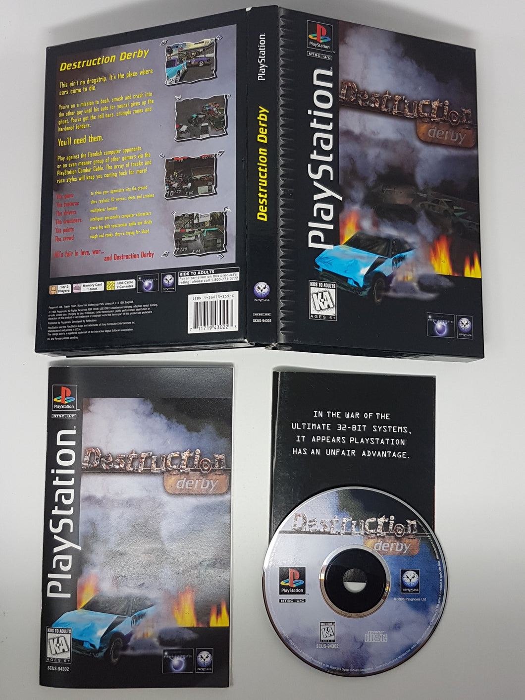 Destruction Derby [Long Box] - Sony Playstation 1 | PS1