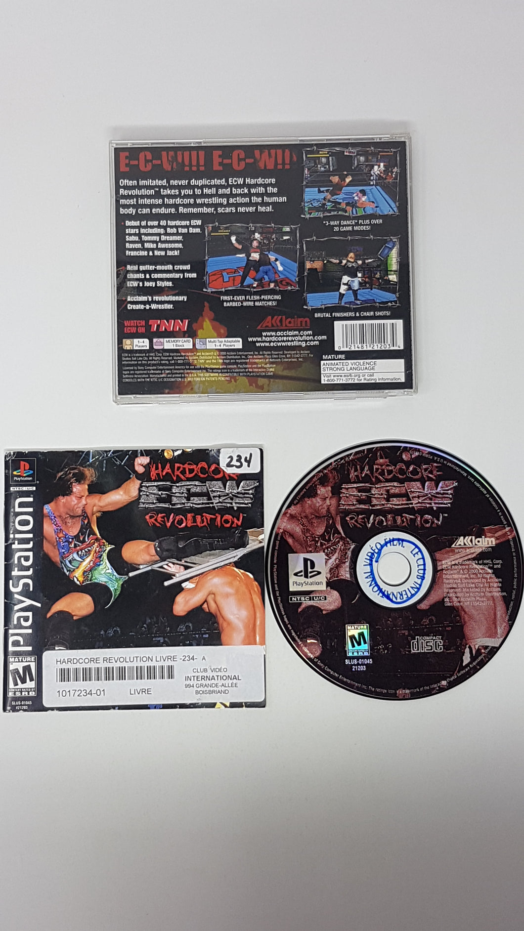 ECW Hardcore Revolution - Sony Playstation 1 | PS1