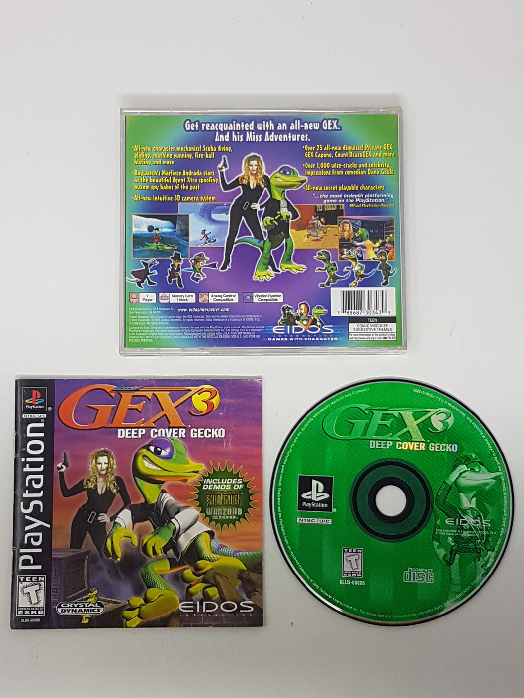 Gex 3 - Deep Cover Gecko - Sony Playstation 1 | PS1