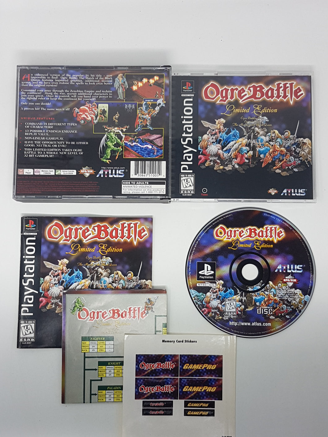 Ogre Battle - Sony Playstation 1 | PS1