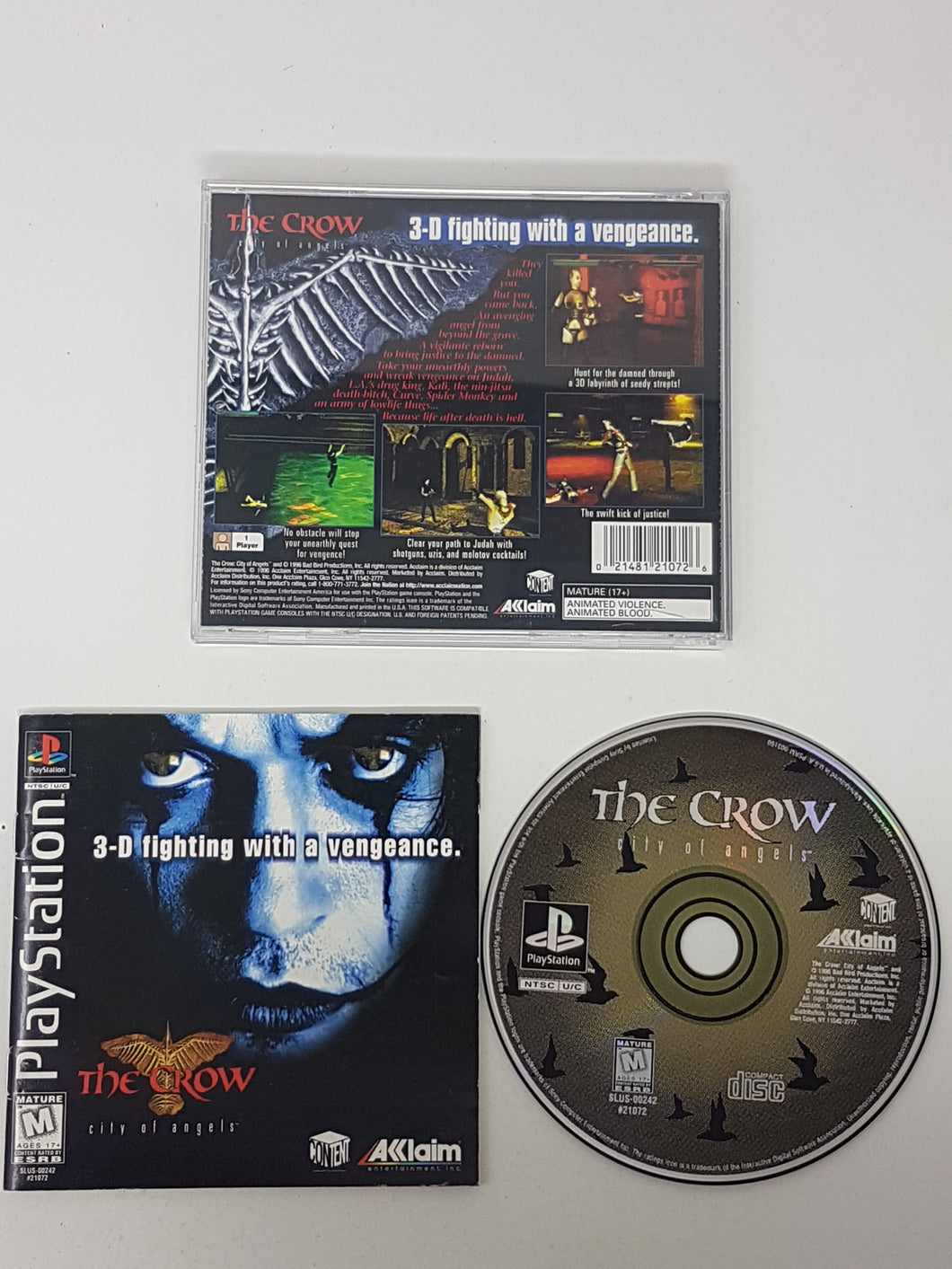 The Crow City of Angels - Sony Playstation 1 | PS1