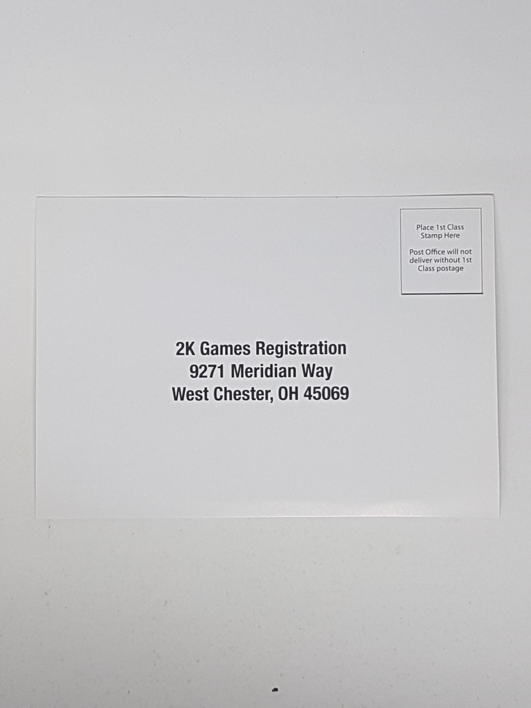2K Games Registration Card [Insertion] - Sony Playstation 2 | PS2