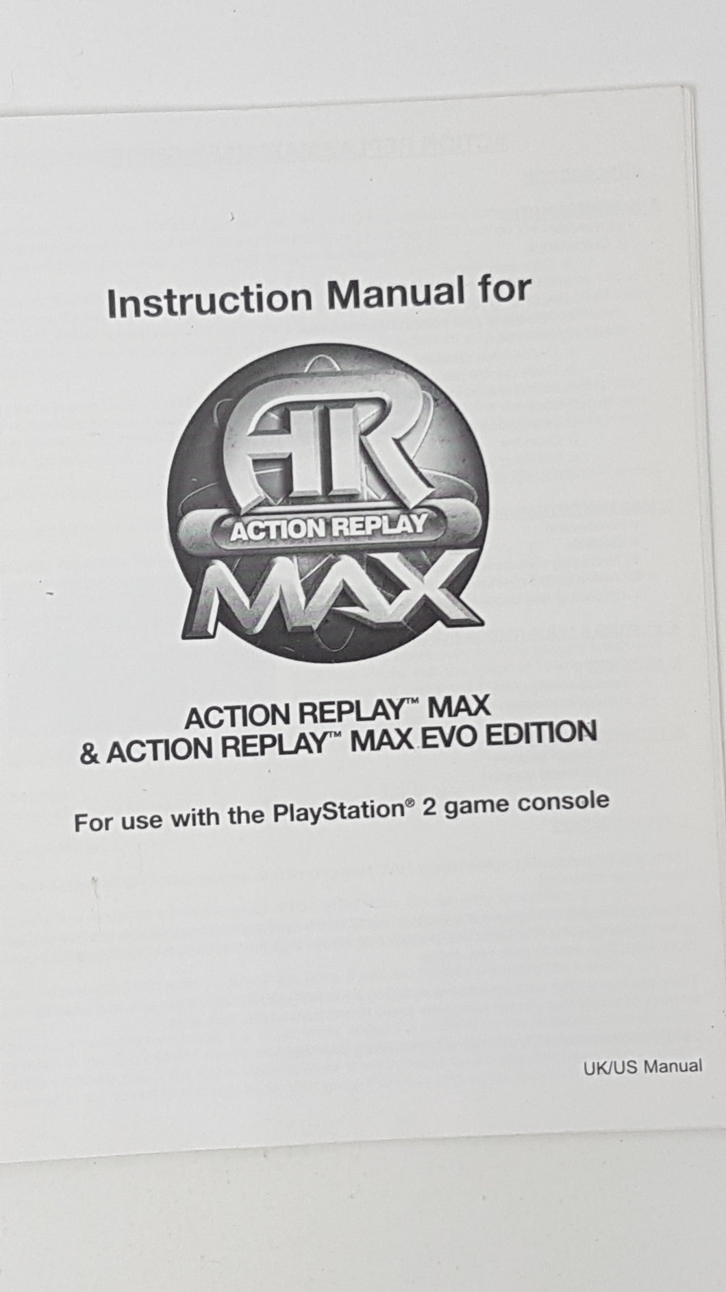 Action Replay Max [manual] - Sony Playstation 2 | PS2