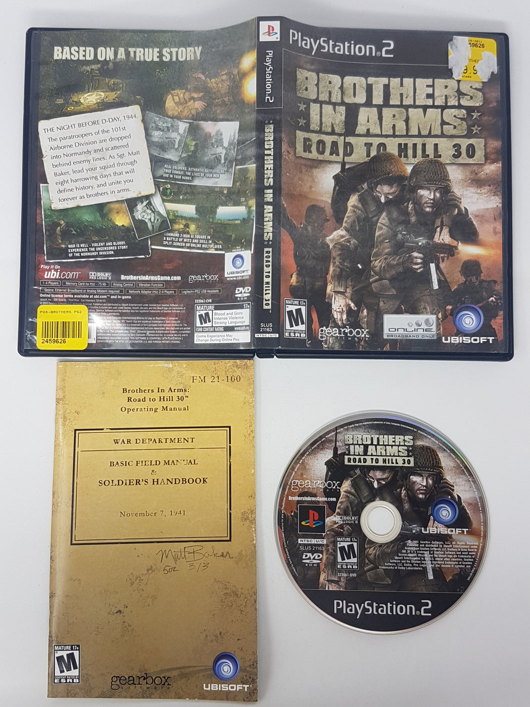 Brothers in Arms Road to Hill 30 - Sony Playstation 2 | PS2
