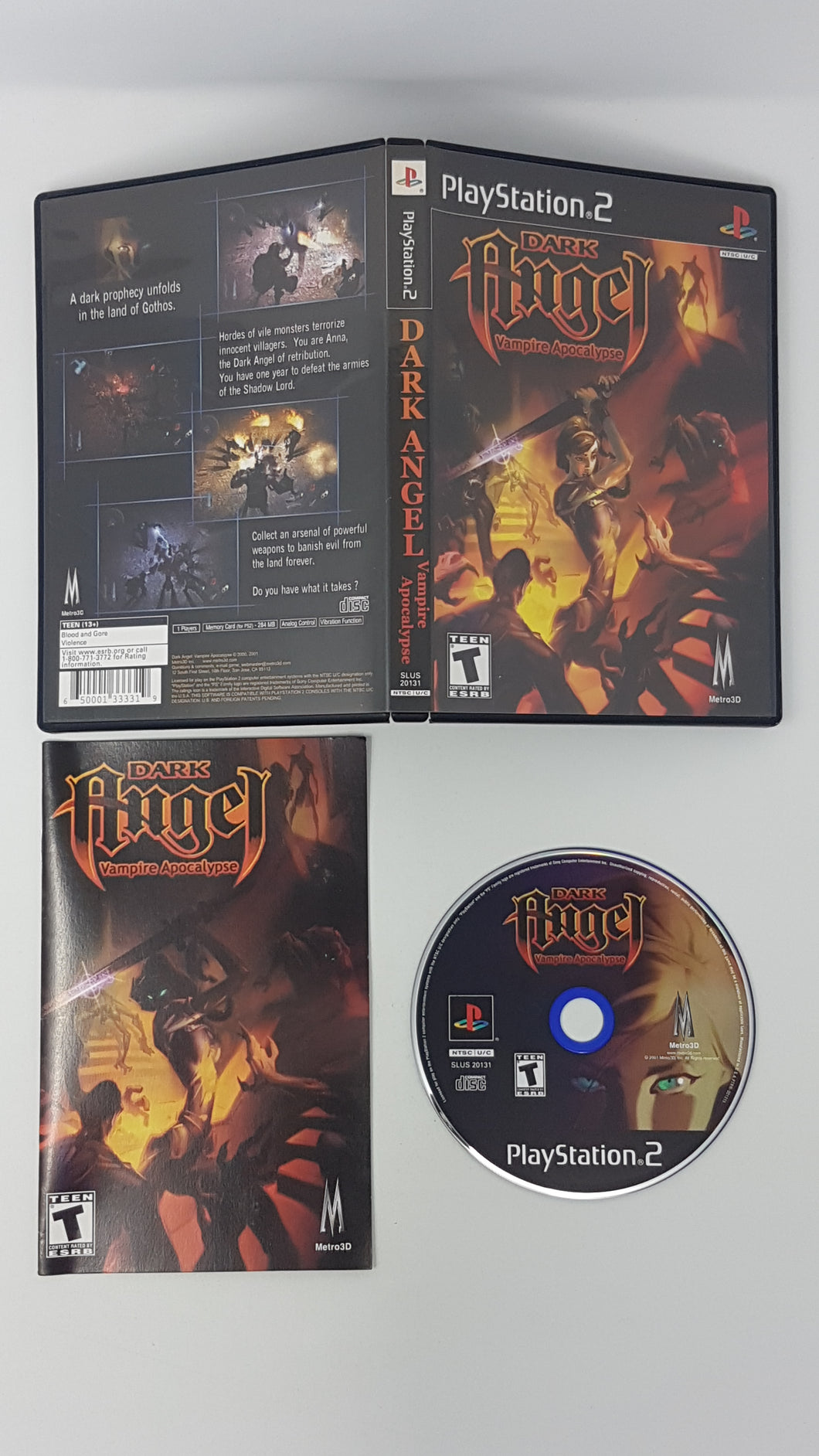 Dark Angel Vampire Apocalypse - Sony Playstation 2 | PS2