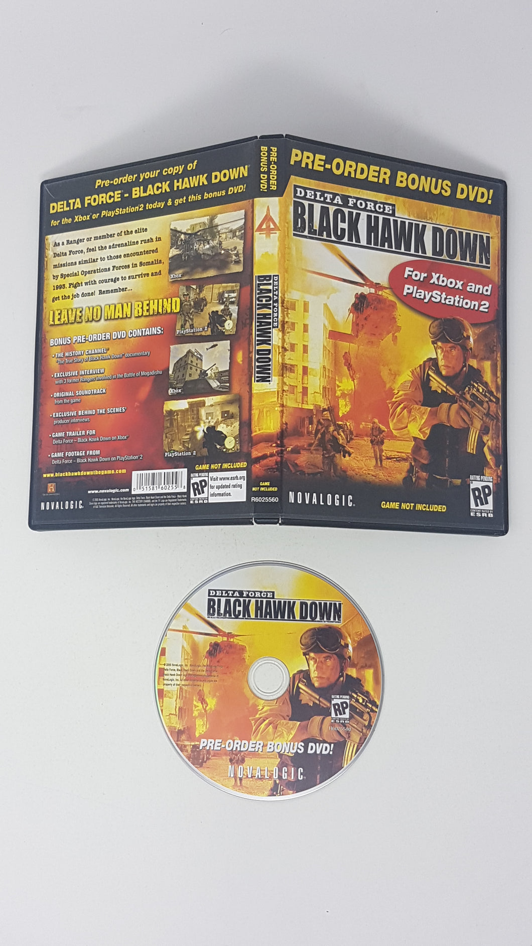 Delta Force Black Hawk Down Bonus DVD