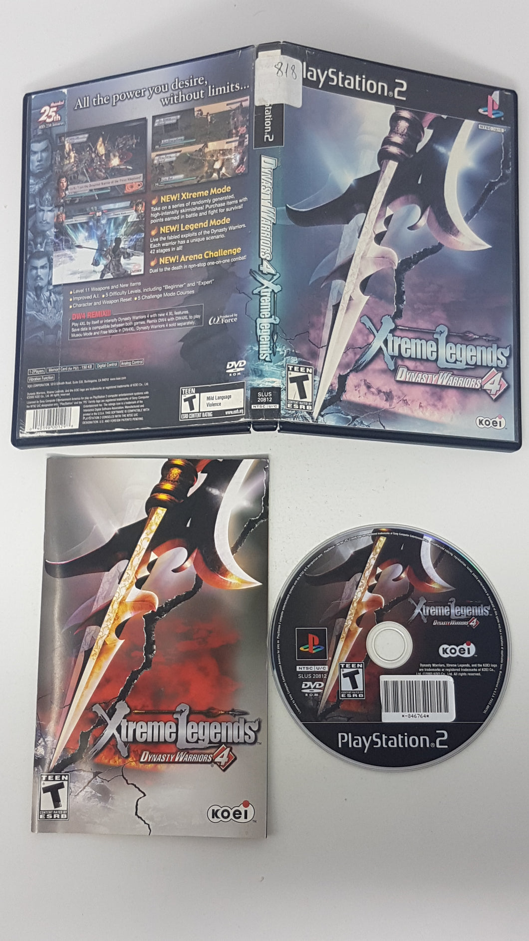 Dynasty Warriors 4 Xtreme Legends - Sony Playstation 2 | PS2