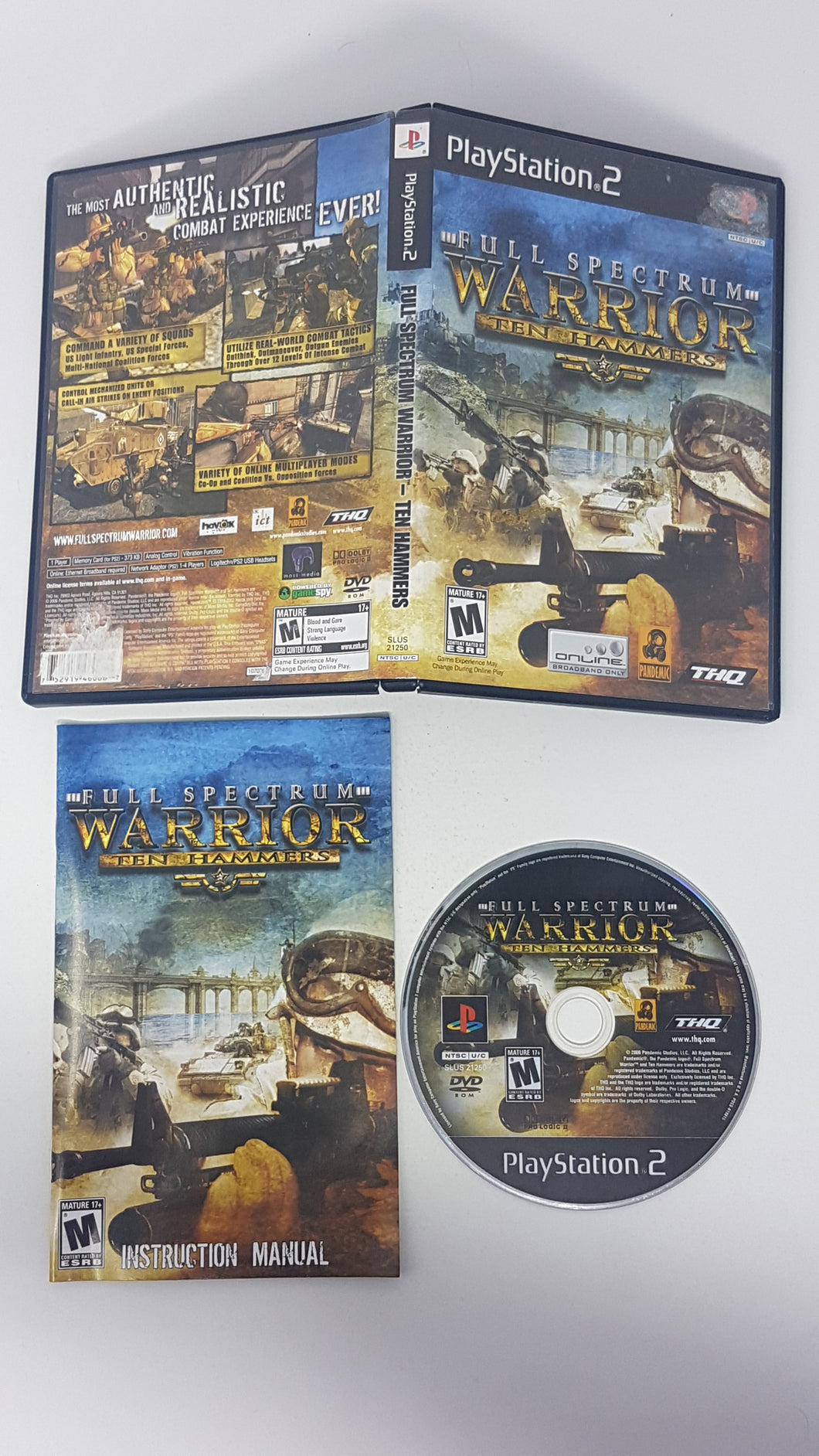 Full Spectrum Warrior Ten Hammers  - Sony Playstation 2 | PS2