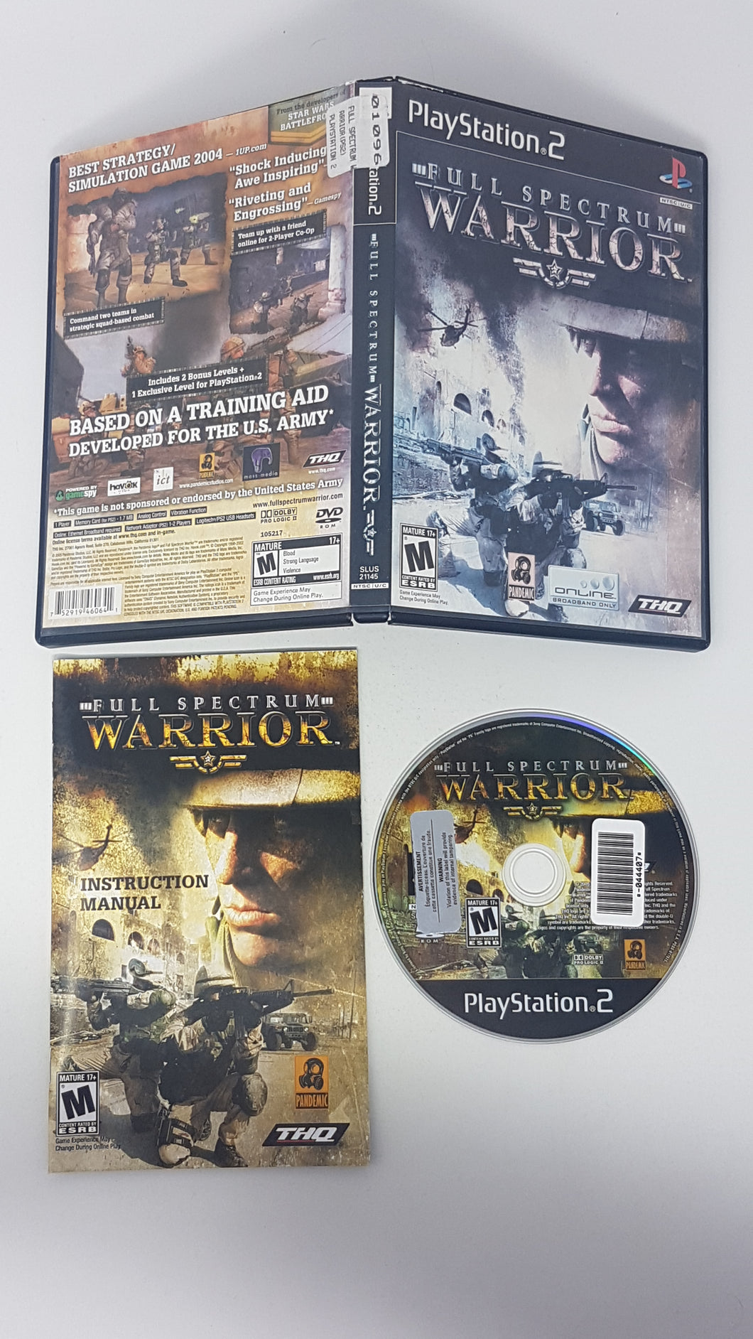 Full Spectrum Warrior  - Sony Playstation 2 | PS2