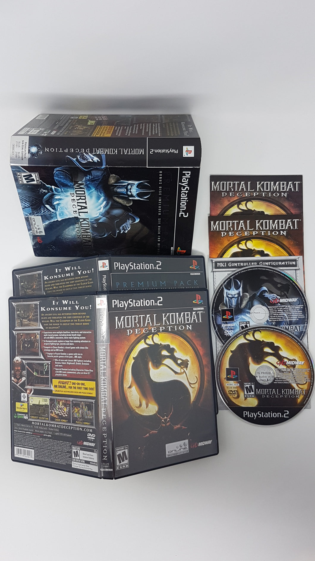 Mortal Kombat Deception Premium Pack - Sony Playstation 2 | PS2