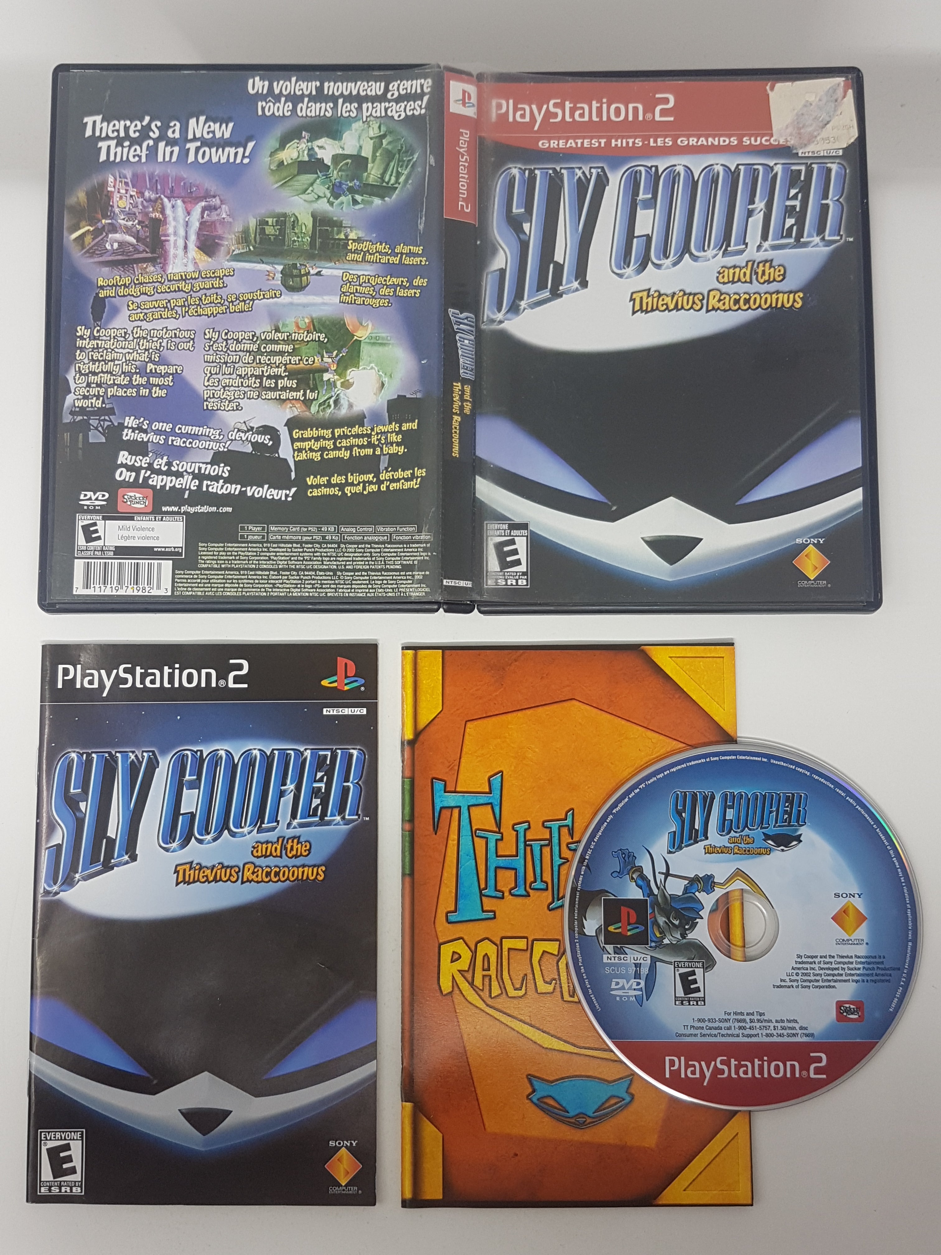 Sly Cooper and the Thievius Raccoonus (CASE & MANUAL ONLY) - PS2