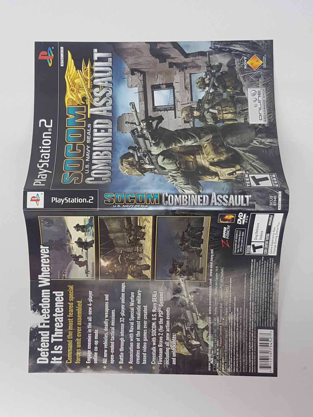SOCOM US Navy Seals Combined Assault [Cover Art] - Sony Playstation 2 | PS2