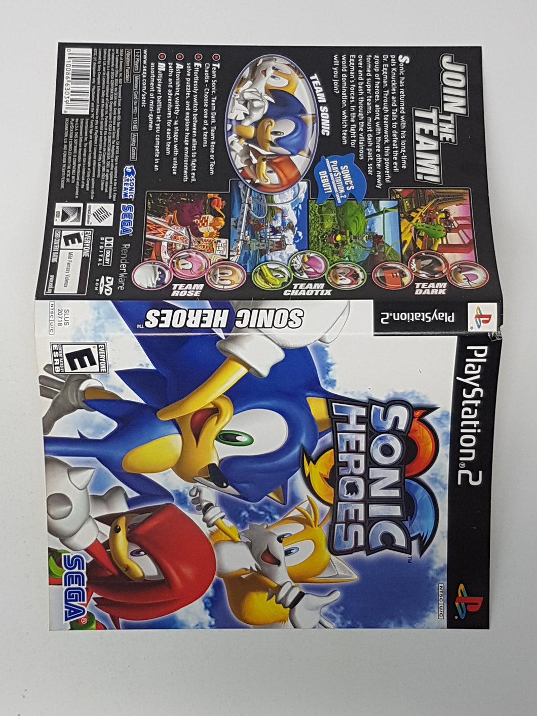 Sonic Heroes [Couverture] - Sony Playstation 2 | PS2