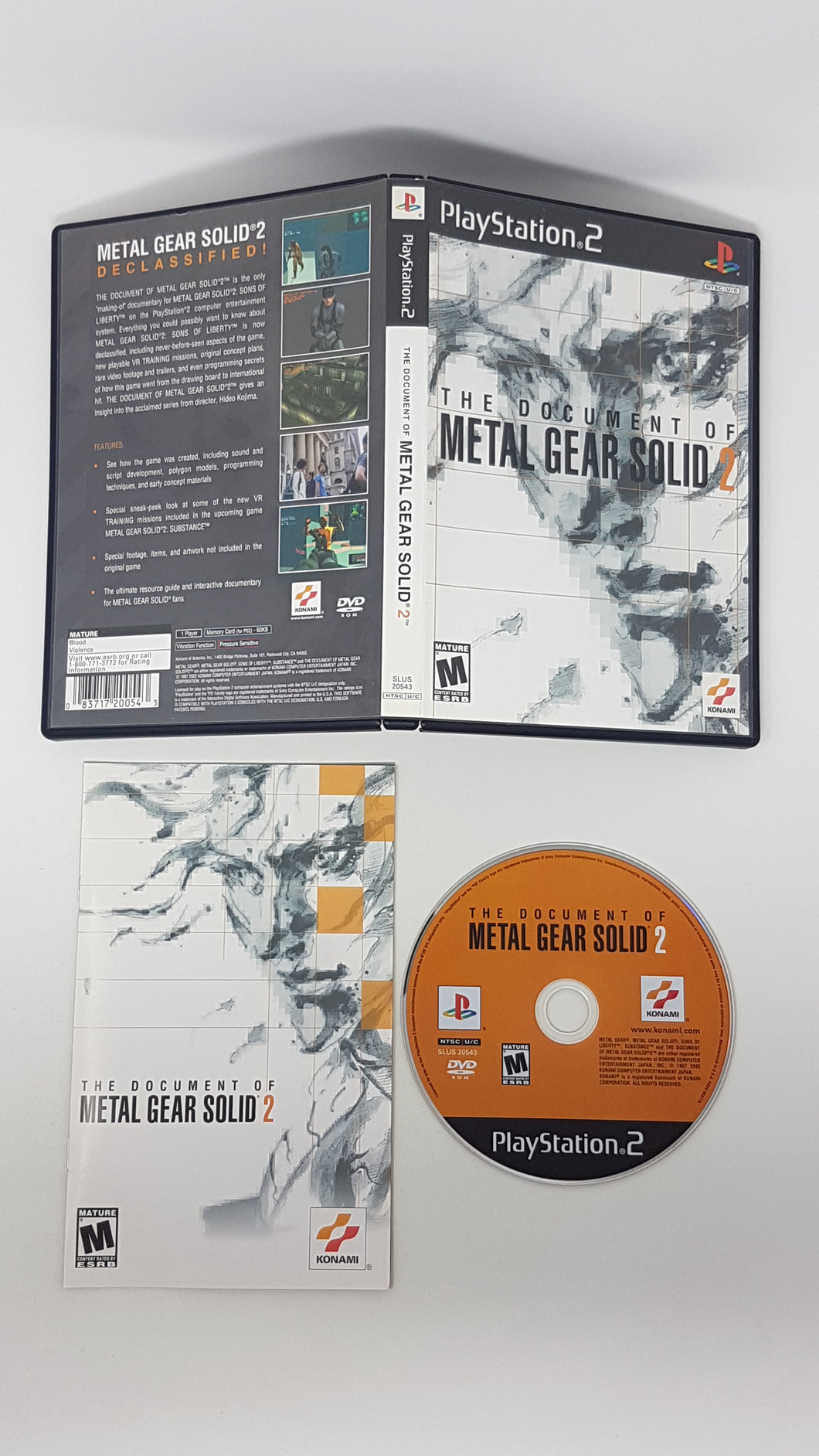 Document of Metal Gear Solid 2 - Sony Playstation 2 | PS2