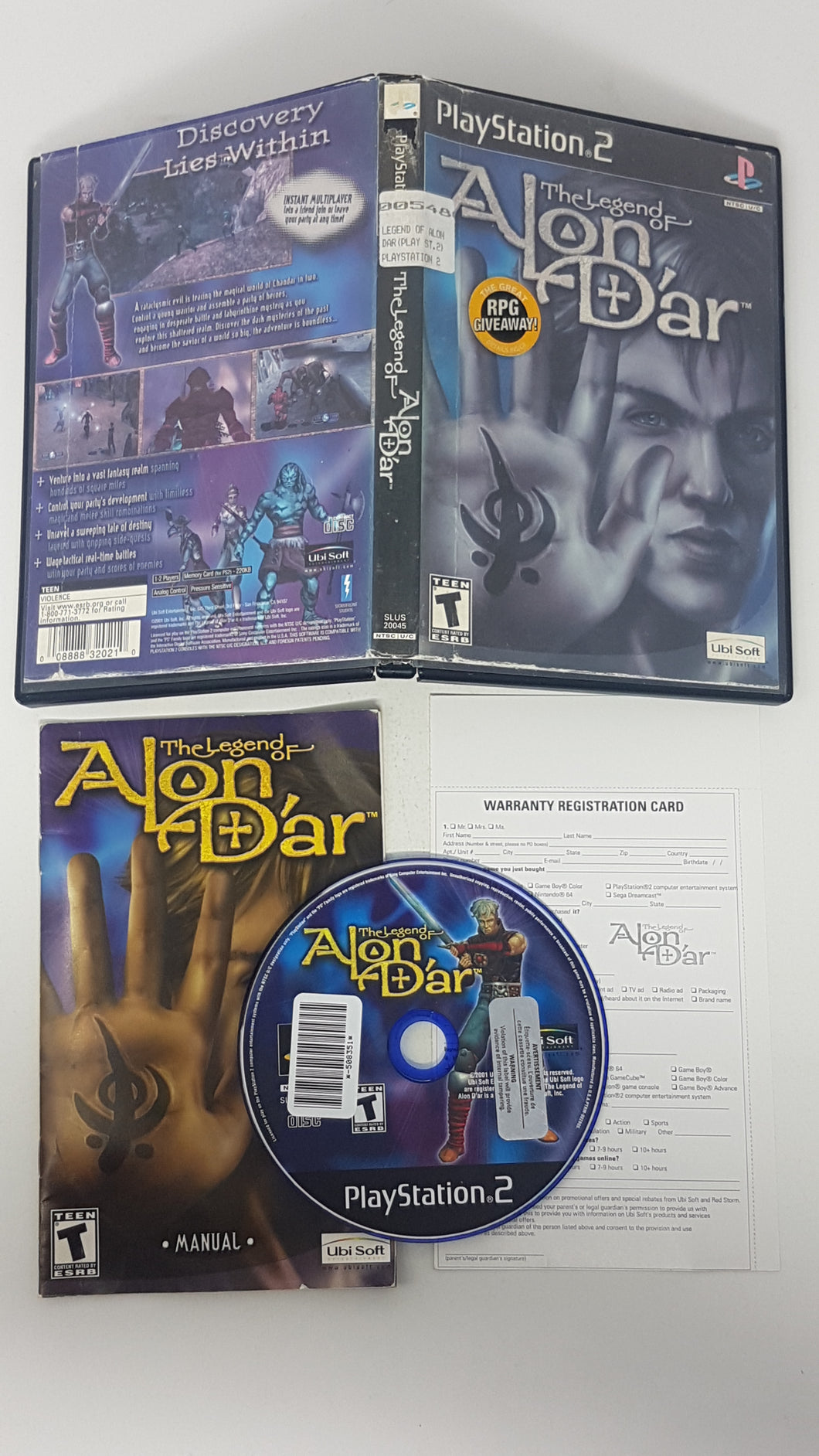 Legend of Alon D'Ar - Sony Playstation 2 | PS2