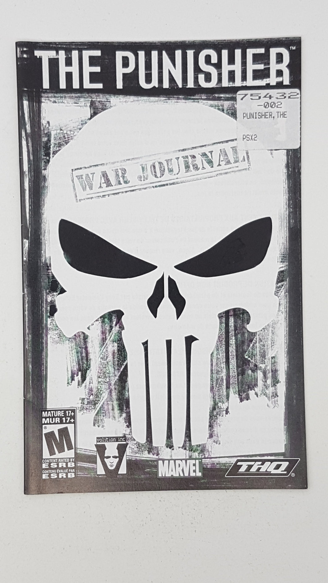 The Punisher [manuel] Français - Sony Playstation 2 | PS2