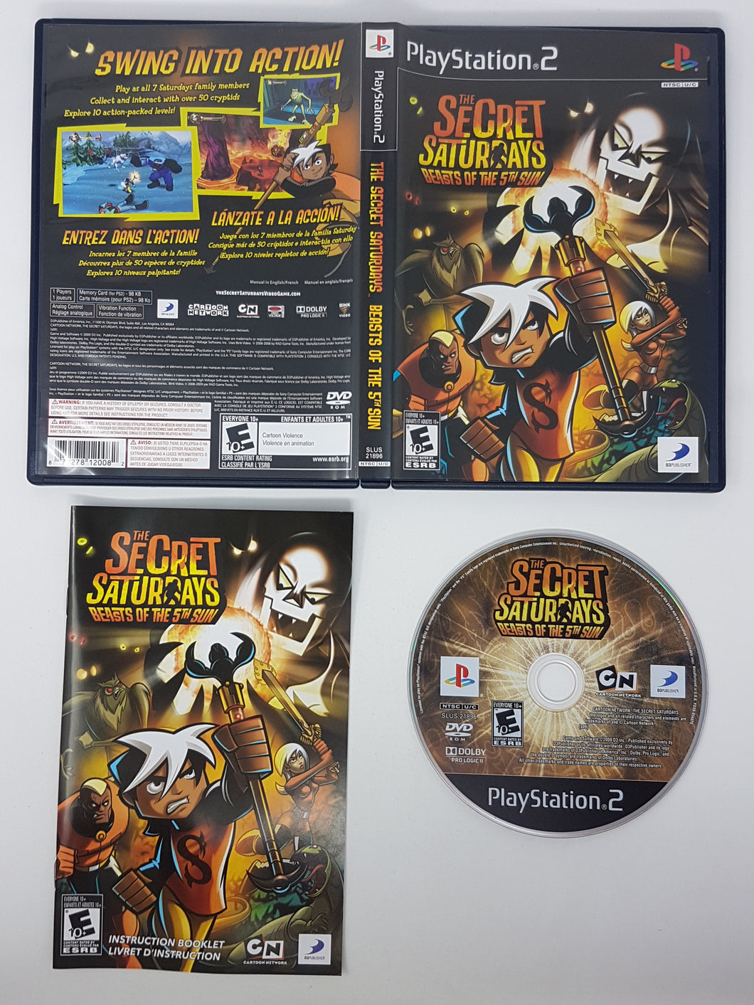 The Secret Saturdays - Beasts of The 5th Sun - Sony Playstation 2 | PS2