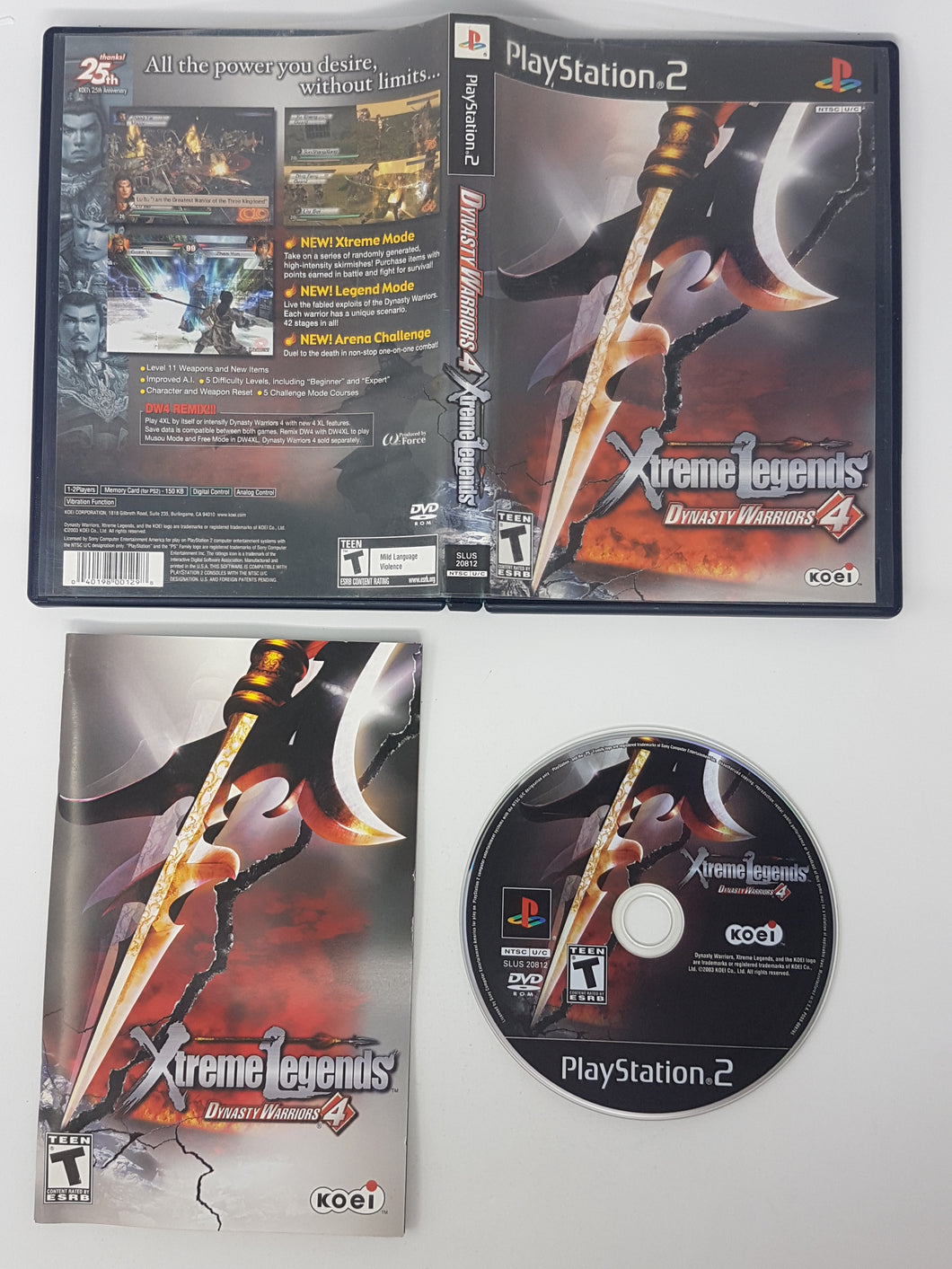 Dynasty Warriors 4 Xtreme Legends - Sony Playstation 2 | PS2