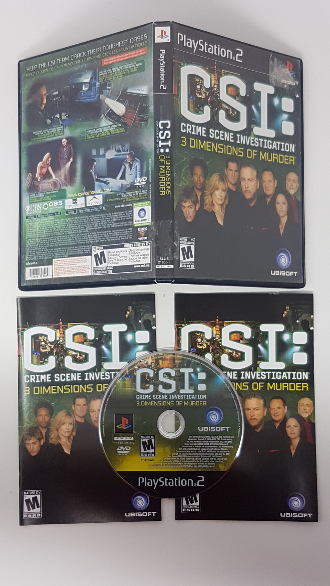 CSI 3 Dimensions of Murder - Sony Playstation 2 | PS2