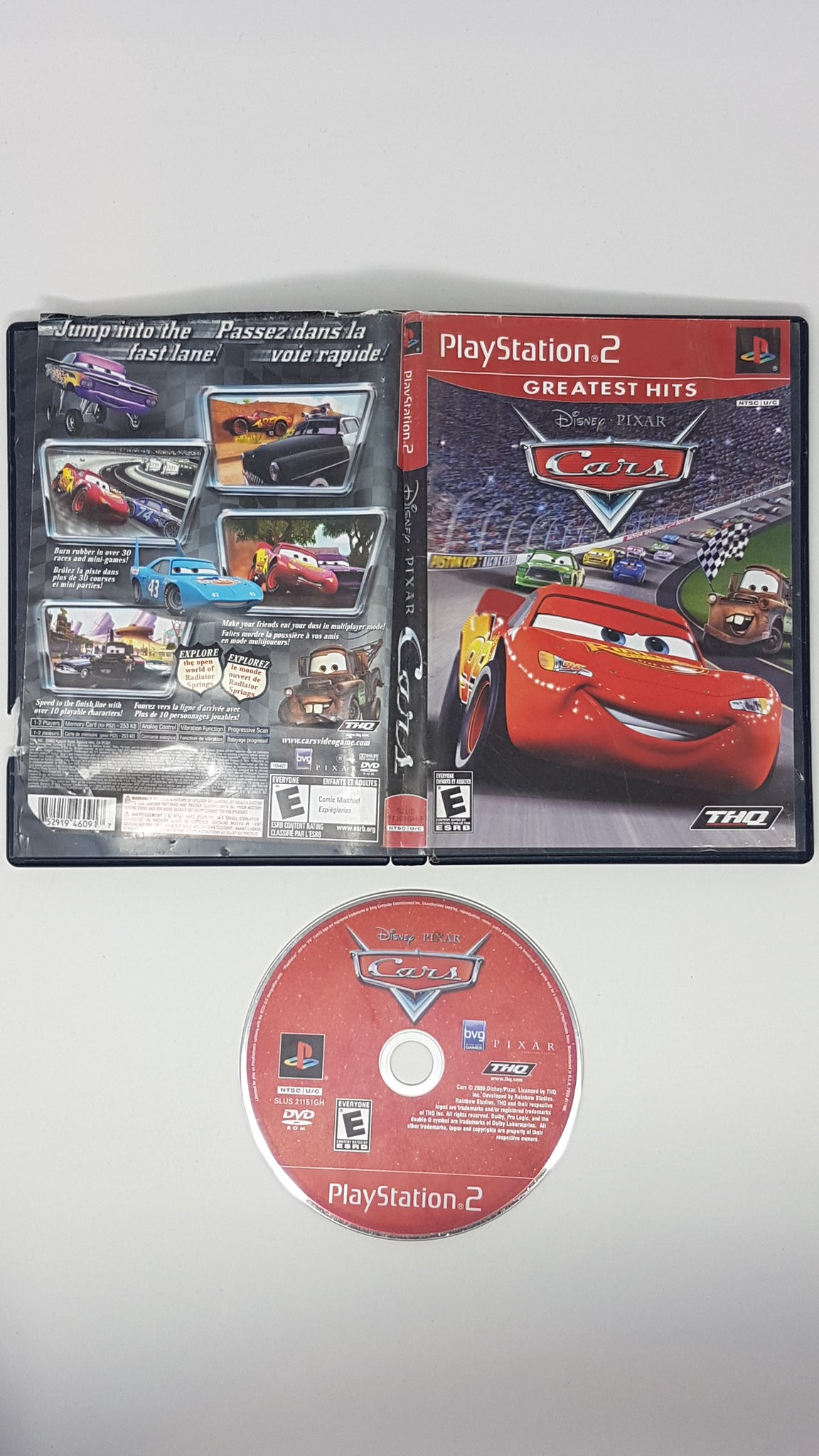 Disney Pixar Cars Sony PlayStation 2 PS2 Complete