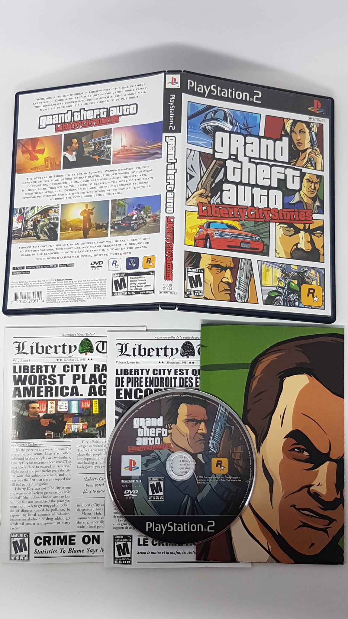 No Manual Grand Theft Auto Liberty City Stories (B) PS2 – Retro