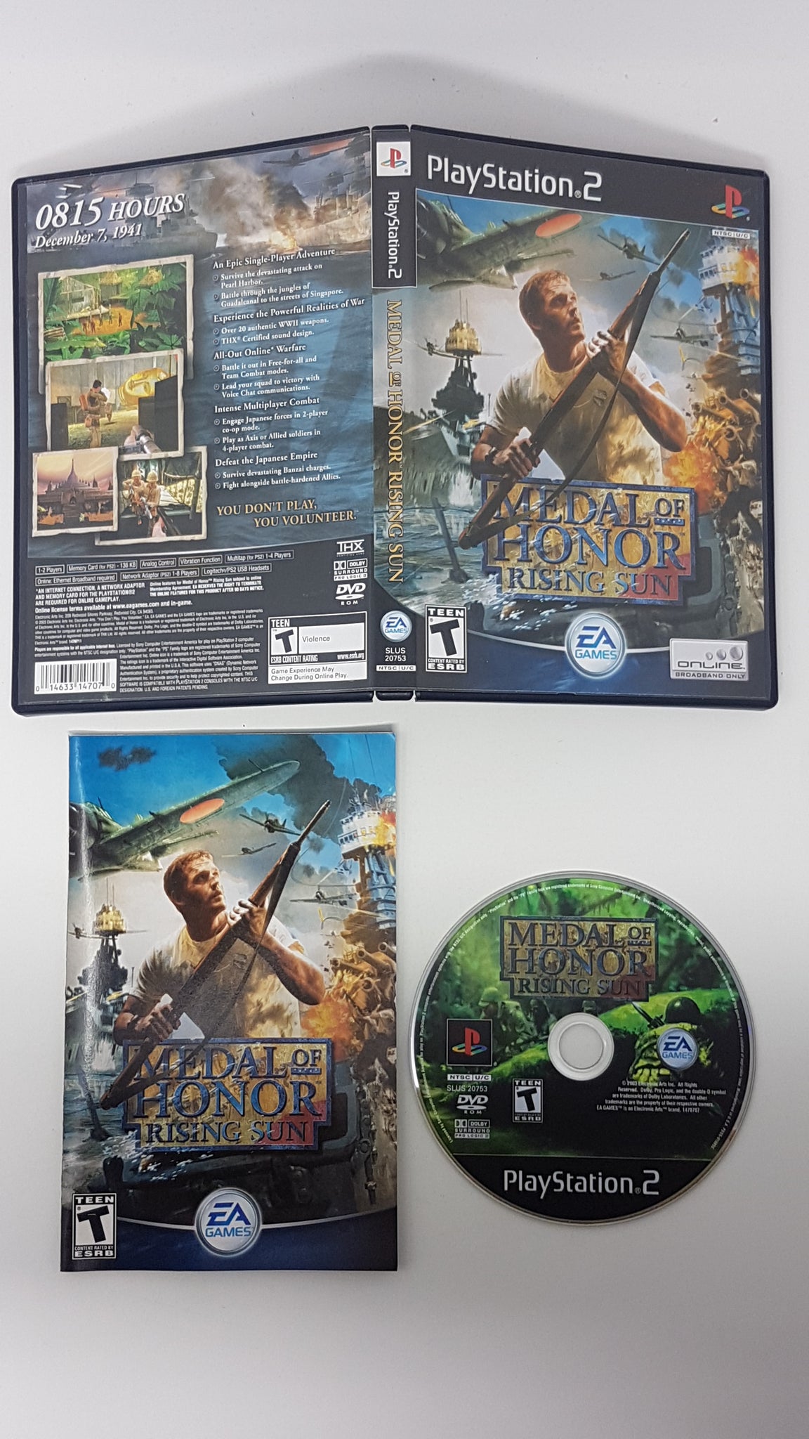 Medal Of Honor Rising Sun PS2 Greatest Hits Playstation 2 Game