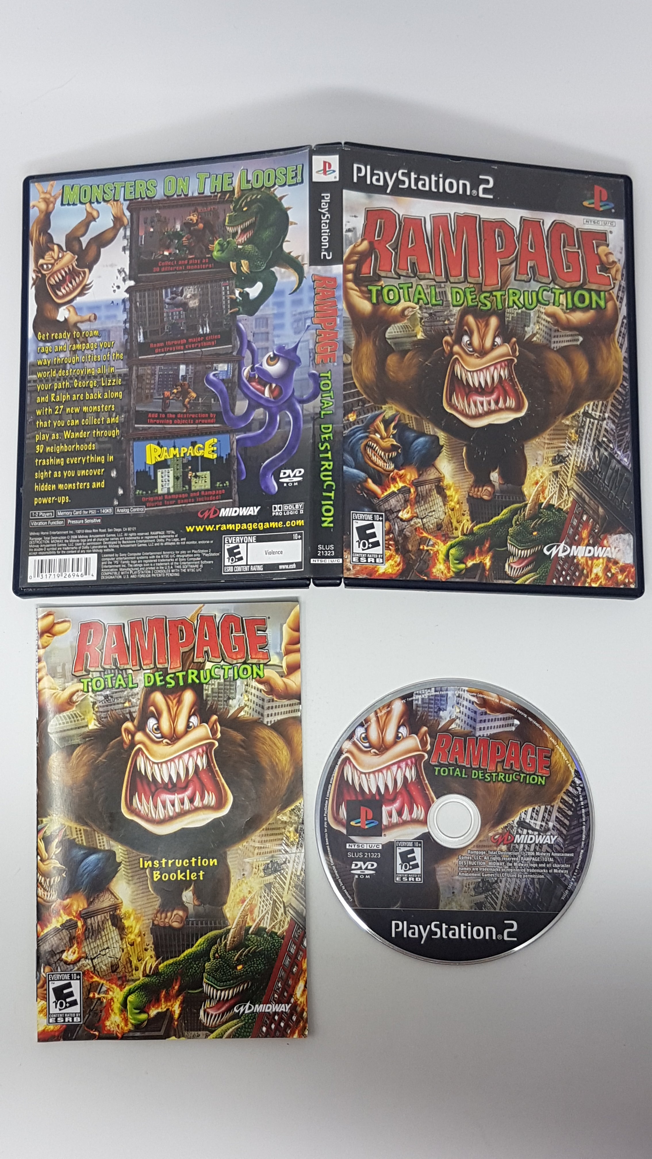 Rampage Total Destruction - Sony Playstation 2