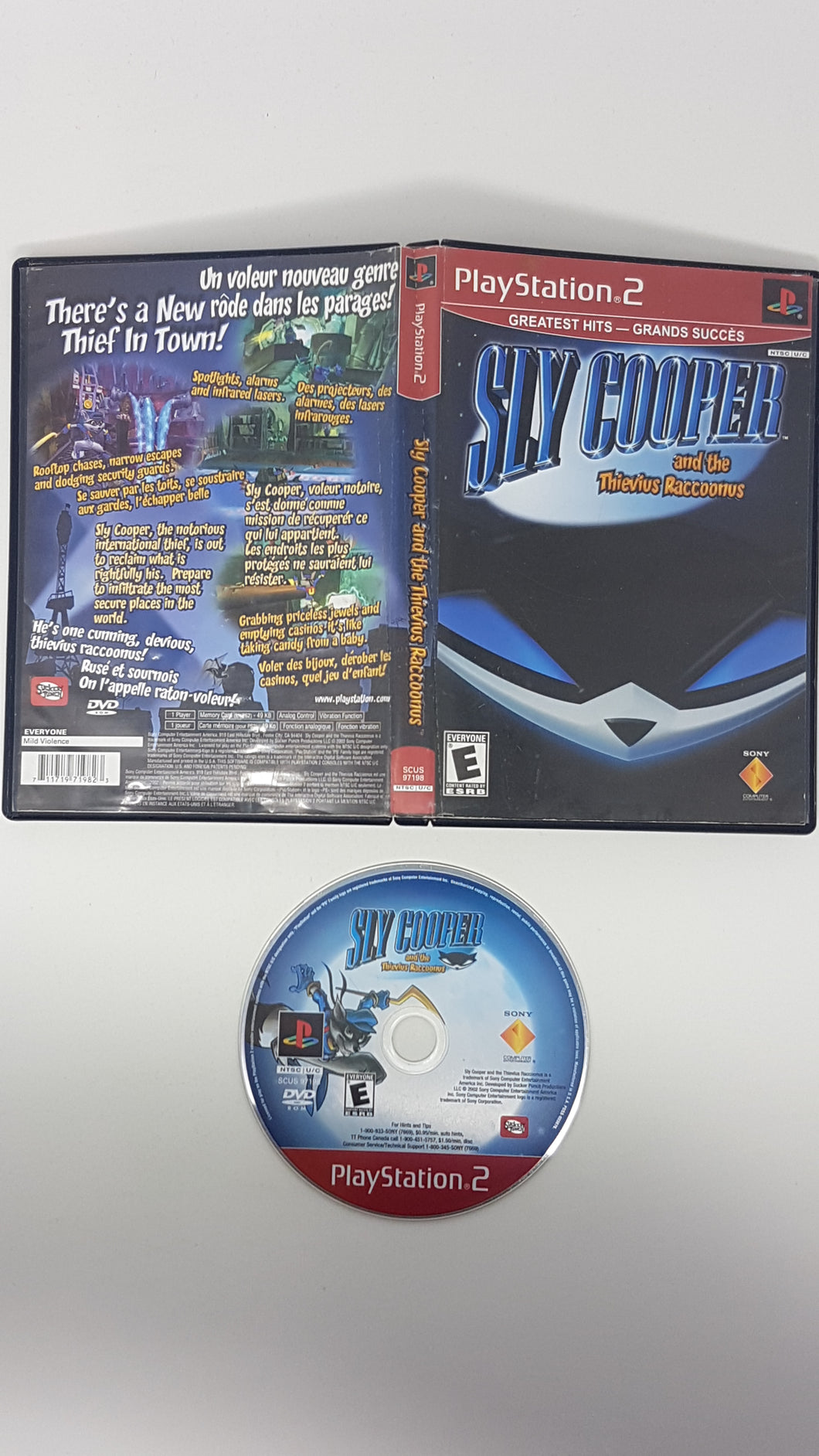 Sly Cooper and the Thievius Raccoonus - (PS2) PlayStation 2 [Pre-Owned] -  PRE-OWNED GAME DISC WITH GAME CASE AND GAME MANUAL