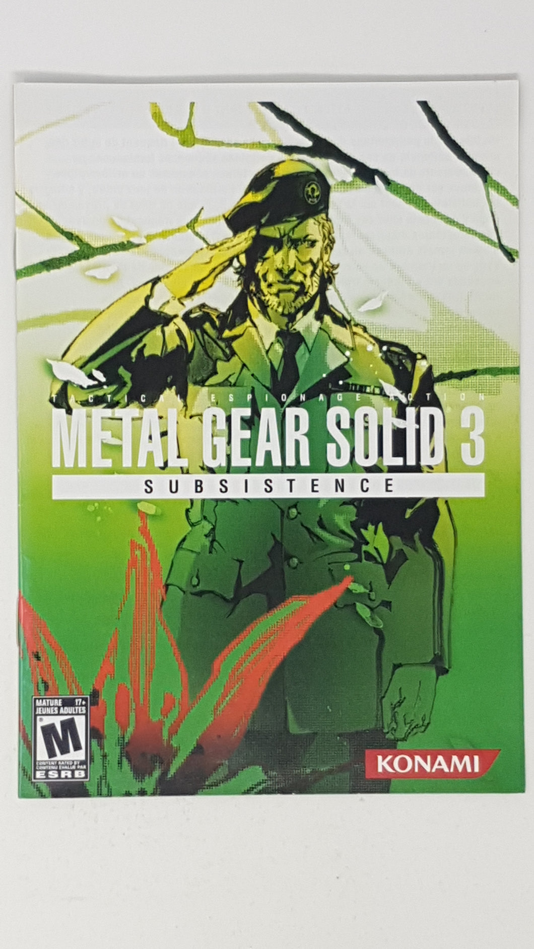 Metal Gear Solid 3 Subsistence [manual] - Sony Playstation 2 | PS2