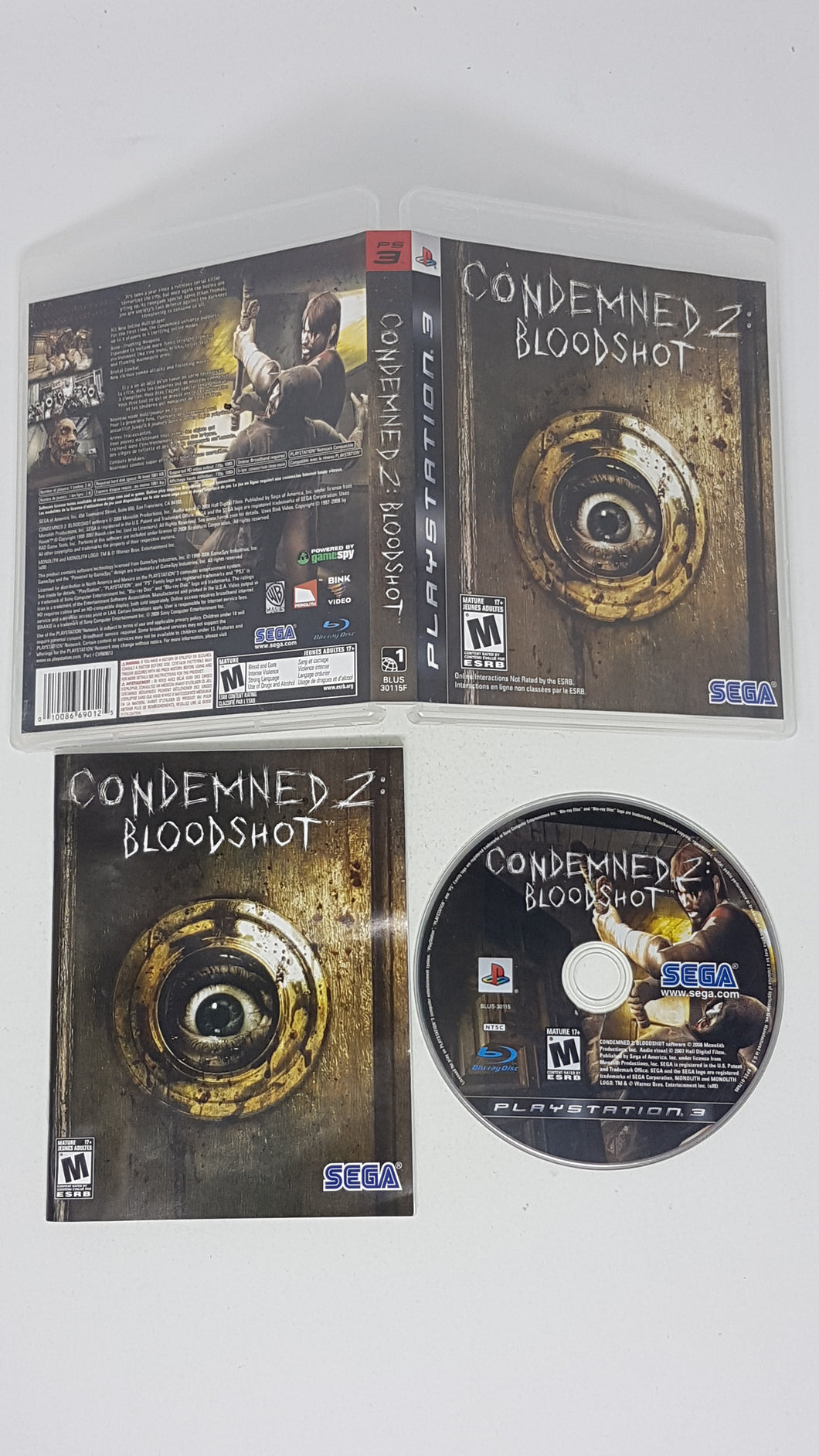 Condemned 2 Bloodshot - Sony Playstation 3 | PS3