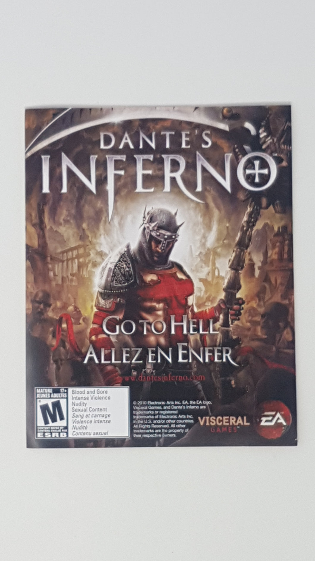 Dante's Inferno [Insertion] - Sony Playstation 3 | PS3