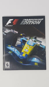 Formula One Championship Edition [manual] - Sony Playstation 3 | PS3