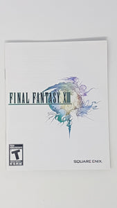 Final Fantasy XIII [manual] - Sony Playstation 3 | PS3