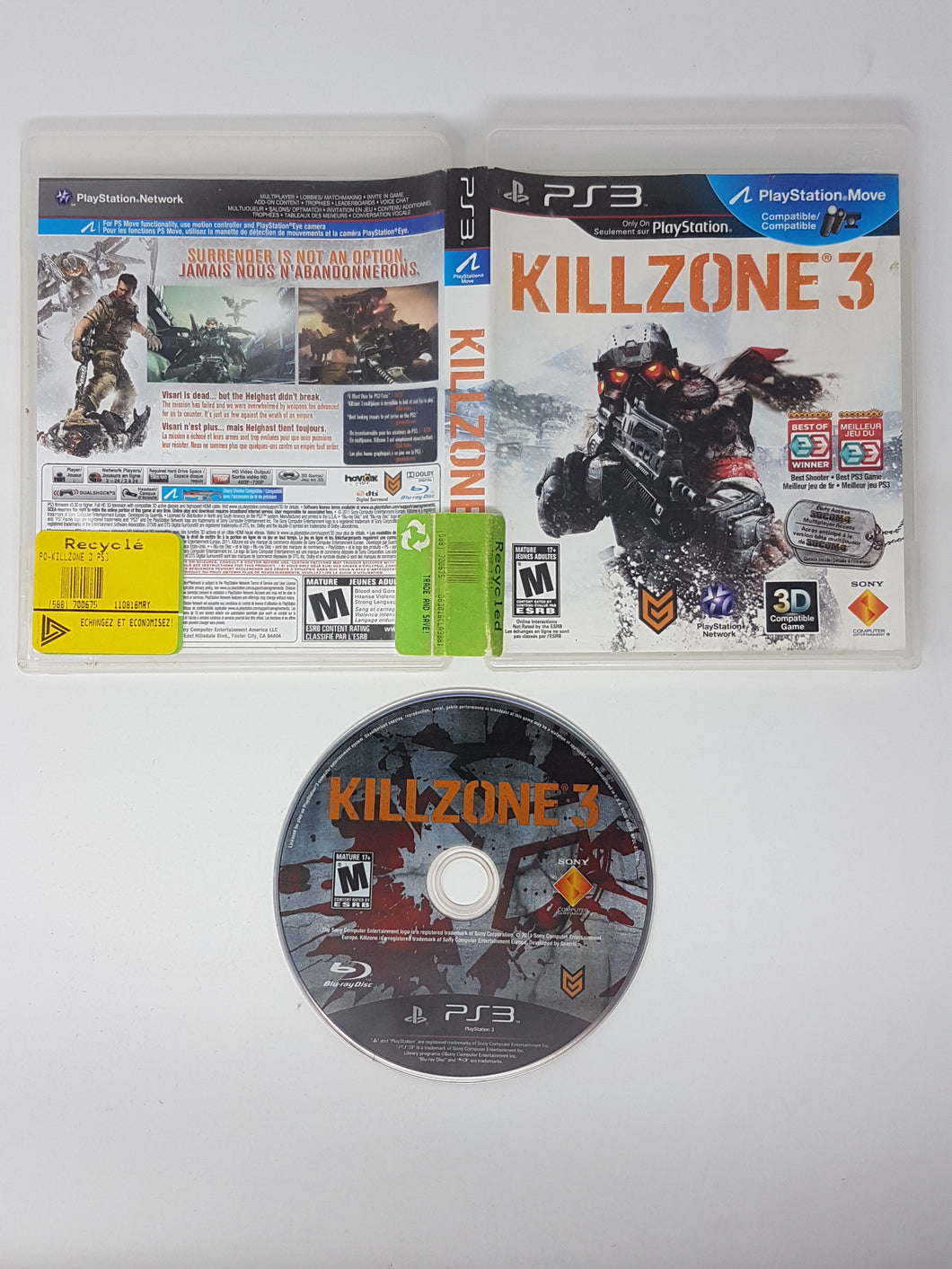 Killzone 3 - Sony Playstation 3 | PS3