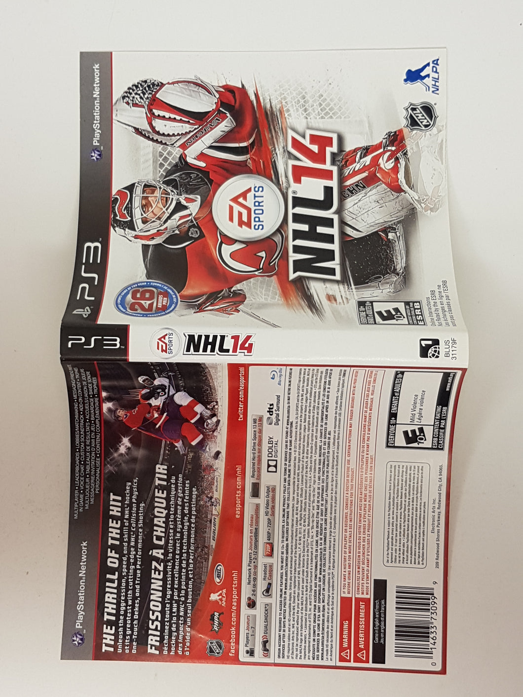 NHL 14 [Couverture] - Sony Playstation 3 | PS3