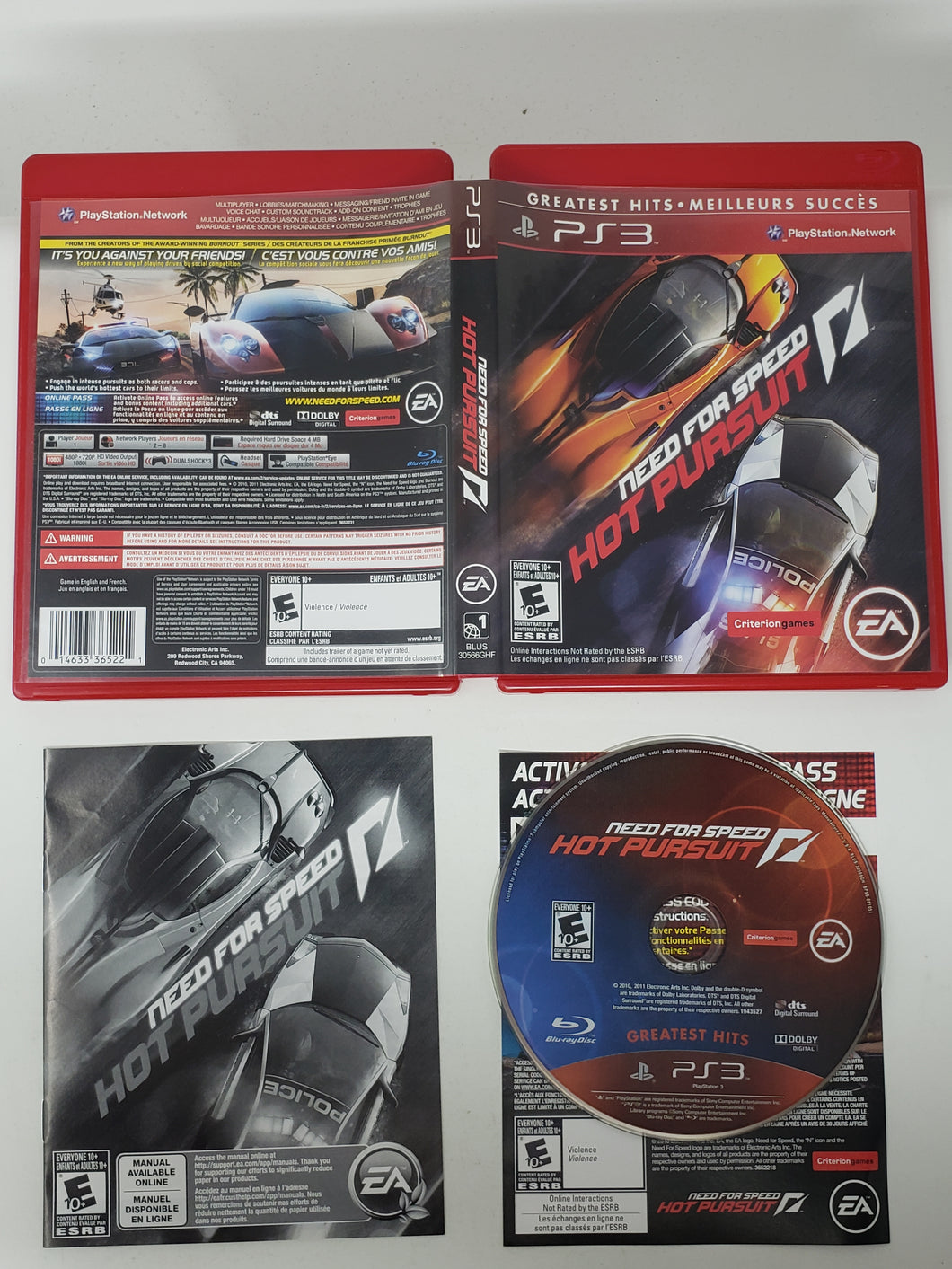 Need For Speed - Hot Pursuit [Greatest Hits] - Sony Playstation 3 | PS3
