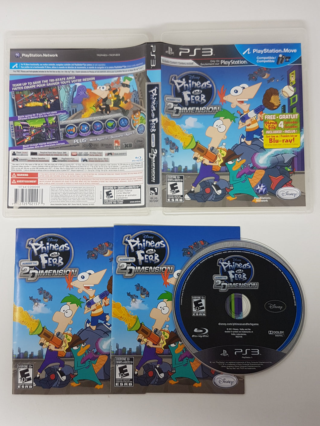 Phineas and Ferb - Across the Second Dimension - Sony Playstation 3 | PS3