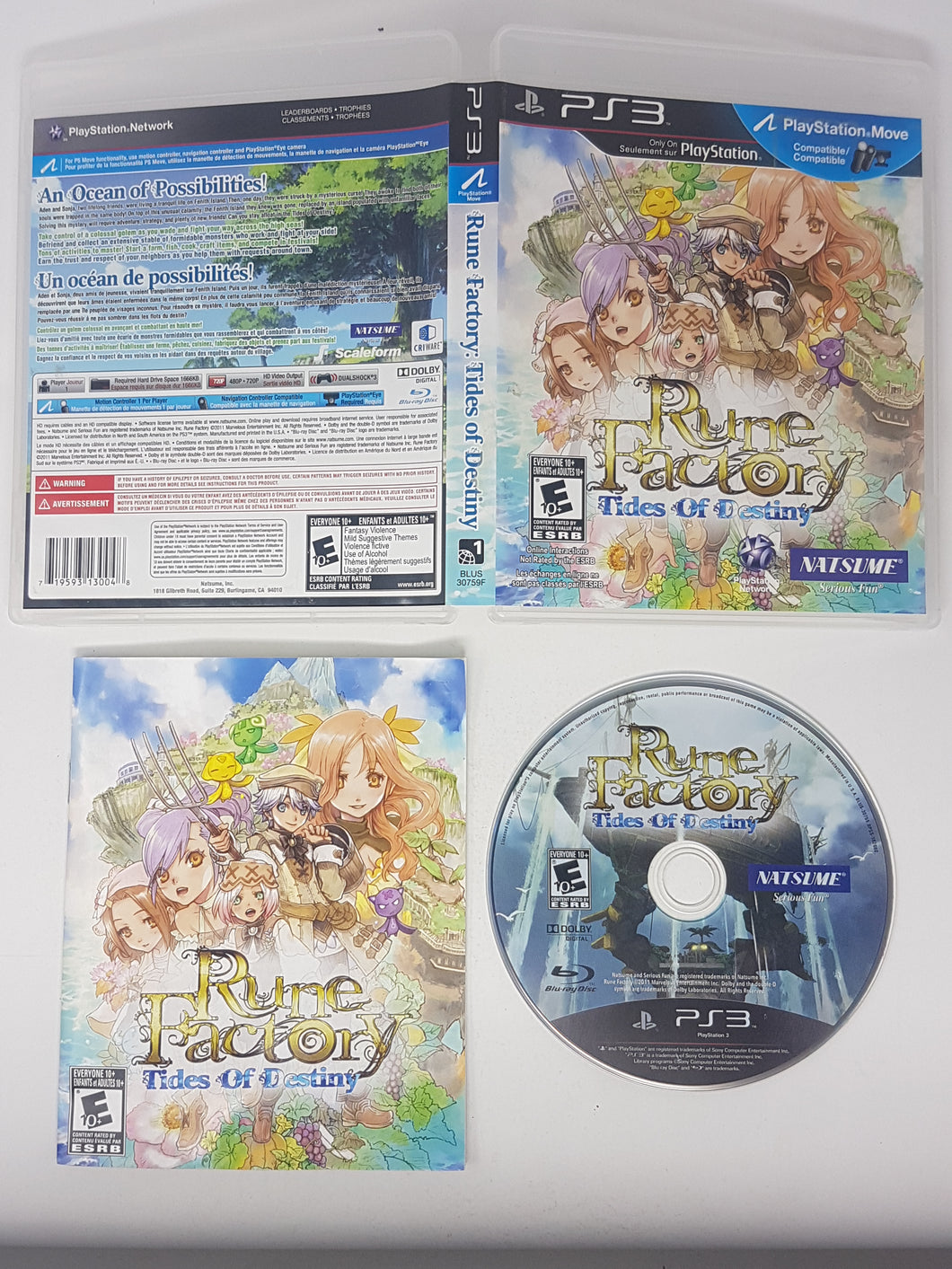 Rune Factory - Tides of Destiny - Sony Playstation 3 | PS3