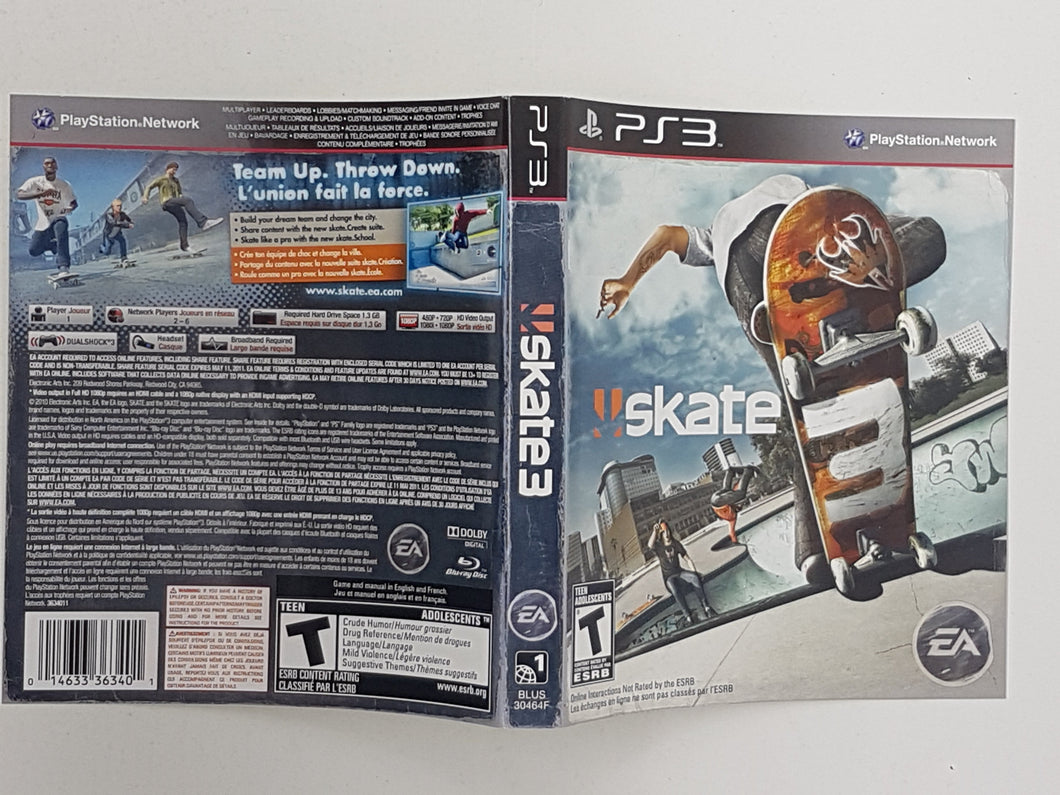 Skate 3 [Couverture] - Sony Playstation 3 | PS3