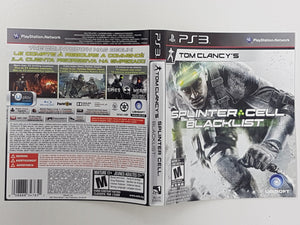 Splinter Cell Blacklist [Couverture] - Sony Playstation 3 | PS3