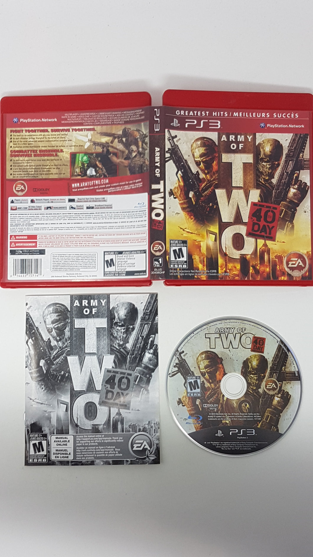 Army of Two - The 40th Day [Greatest Hits] - Sony Playstation 3 | PS3
